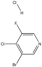 3-溴-4-氯-5-氟吡啶盐酸盐, 1613192-96-3, 结构式