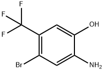 2-Amino-4-bromo-5-trifluoromethyl-phenol Struktur