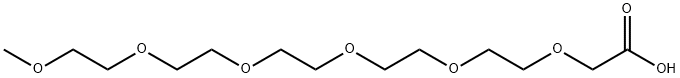 2,5,8,11,14,17-ヘキサオキサノナデカン-19-酸 化学構造式