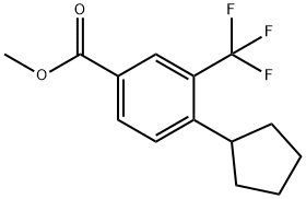 methyl 4-cyclopentyl-3-(trifluoromethyl)benzoate(WXG02028) Struktur