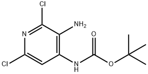 tert-butyl (3-amino-2,6-dichloropyridin-4-yl)carbamate Struktur