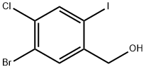 (5-Bromo-4-chloro-2-iodo-phenyl)-methanol Struktur
