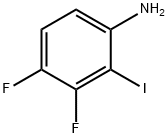 3,4-difluoro-2-iodoaniline Structure