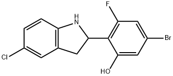 1620450-59-0 5-bromo-2-(5-chloroindolin-2-yl)-3-fluorophenol