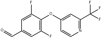 1620579-54-5 3,5-difluoro-4-((2-(trifluoromethyl)pyridin-4-yl)oxy)benzaldehyde