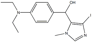 (4-Diethylamino-phenyl)-(5-iodo-3-methyl-3H-imidazol-4-yl)-methanol Struktur