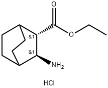 3-アミノビシクロ[2.2.2]オクタン-2-カルボン酸(2S,3S)-エチル塩酸塩 化学構造式