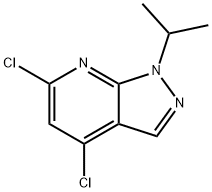 4,6-Dichloro-1-isopropyl-1H-pyrazolo[3,4-b]pyridine Structure