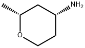 (2R,4R)-2-methyltetrahydro-2H-pyran-4-amine 结构式