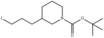 tert-butyl 3-(3-iodopropyl)piperidine-1-carboxylate Structure