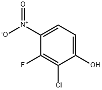 2-Chloro-3-fluoro-4-nitrophenol Struktur