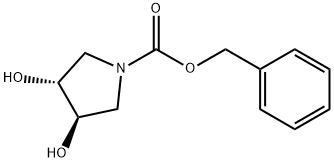 N-CBZ-(3R,4R)-二羟基-四氢吡咯, 163439-83-6, 结构式