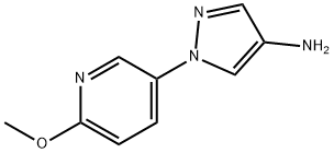 2-methoxy-5-(4-amino-1H- pyrazol-1-yl)pyridine,1637587-22-4,结构式