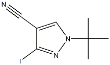 1-(tert-Butyl)-3-iodo-1H-pyrazole-4-carbonitrile Structure