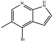 4-bromo-5-methyl-1H-pyrrolo[2,3-b]pyridine Structure