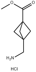 Methyl3-(aminomethyl)bicyclo[1.1.1]pentane-1-carboxylatehydrochloride Structure