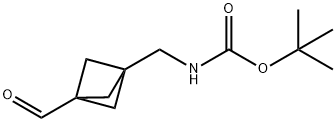 tert-Butyl((3-formylbicyclo[1.1.1]pentan-1-yl)methyl)carbamate 结构式