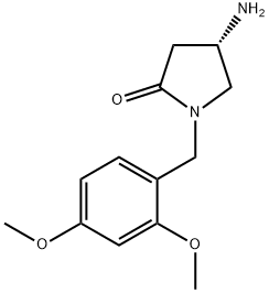 (4S)-4-amino-1-[(2,4-dimethoxyphenyl)methyl]pyrrolidin-2-one, 1638767-82-4, 结构式