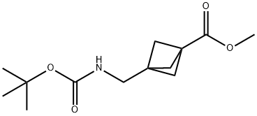 Methyl3-(((tert-butoxycarbonyl)amino)methyl)bicyclo[1.1.1]pentane-1-carboxylate Structure