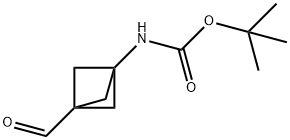 tert-Butyl(3-formylbicyclo[1.1.1]pentan-1-yl)carbamate, 1638771-06-8, 结构式