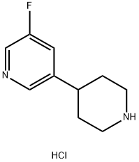 3-Fluoro-5-(piperidin-4-yl)pyridine dihydrochloride Structure