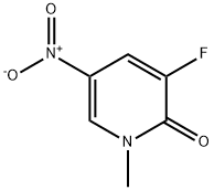 3-Fluoro-1-methyl-5-nitro-1H-pyridin-2-one Struktur