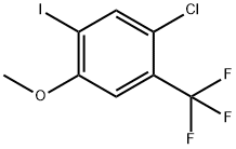 1-Chloro-5-iodo-4-methoxy-2-trifluoromethyl-benzene Structure