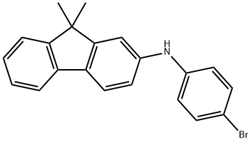 N-(4-bromophenyl)-9,9-dimethyl-9H-fluoren-2-amine Structure