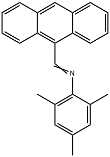 N-(9-ANTHRACENYLMETHYLENE)-2,4,6-TRIMETHYLANILINE Struktur