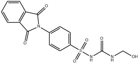 1-(HYDROXYMETHYL)-3-(4-PHTHALIMIDOPHENYLSULFONYL)UREA, 16508-61-5, 结构式