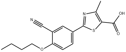 2-(4-butoxy-3-cyanophenyl)-4-methylthiazole-5-carboxylic acid Structure