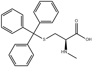 N-甲基-S-(三苯基甲基)-L-半胱氨酸, 166169-98-8, 结构式