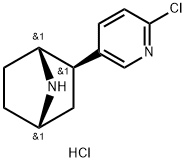 exo-(+)-1R,2R,4S-2-(6-Chloro-3-pyridinyl)-7-azabicyclo[2.2.1]heptane dihydrochloride 结构式