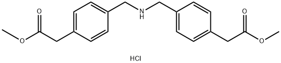 Dimethyl 2,2'-((azanediylbis(methylene))bis(4,1-phenylene))diacetate hydrochloride Struktur