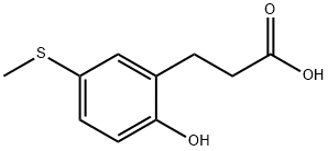 3-[2-Hydroxy-5-(methylthio)phenyl]propanoic acid Struktur