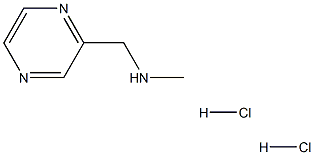 N-Methyl-1-(pyrazin-2-yl)methanamine dihydrochloride Struktur