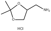 (2,2-二甲基-1,3-二氧戊环-4-基)甲胺盐酸盐 结构式