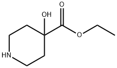4-羟基哌啶-4-甲酸乙酯, 167364-27-4, 结构式