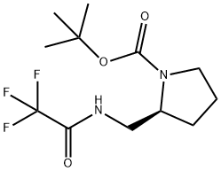 (S)-1-Boc-2-[(2,2,2-Trifluoro-acetylamino)-methyl]-pyrrolidine Structure