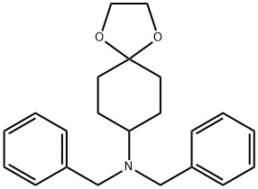 N,N-二苄基-1,4-二噁螺[4.5]-8-癸胺, 168893-04-7, 结构式