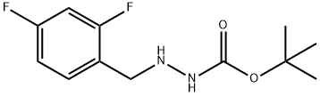 tert-Butyl 2-(2,4-difluorobenzyl)hydrazinecarboxylate Structure