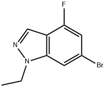 6-溴-1-乙基-4-氟代-1H-吲唑,1693763-38-0,结构式