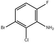 3-溴-2-氯-6-氟苯胺 结构式