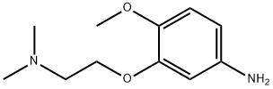 3-[2-(dimethylamino)ethoxy]-4-methoxybenzenamine Struktur
