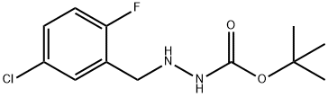 tert-Butyl 2-(5-chloro-2-fluorobenzyl)hydrazinecarboxylate Structure