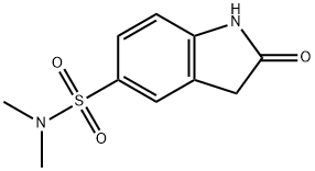 N,N-dimethyl-2-oxo-1,3-dihydroindole-5-sulfonamide Struktur