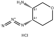 (3S,4S)-4-azidotetrahydro-2H-pyran-3-amine hydrochloride Structure