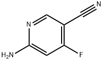 6-AMINO-4-FLUORONICOTINONITRILE, 1708974-11-1, 结构式