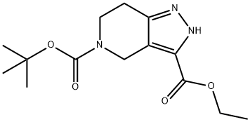 5-Tert-Butyl 3-Ethyl 6,7-Dihydro-2H-Pyrazolo[4,3-C]Pyridine-3,5(4H)-Dicarboxylate Structure