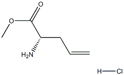 (S)-2-アミノペント-4-エン酸メチルエステル塩酸塩 化学構造式